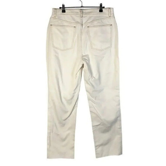 ASOS Design Ivory White 90s Straight Leg Distressed Jeans 32X32 - Picture 2 of 4